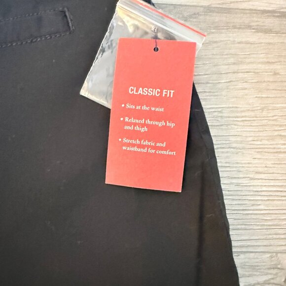 Croft & Barrow Womens Capri Pants Size 12 Black Stretch Crop Wide Leg Classic - Picture 4 of 14